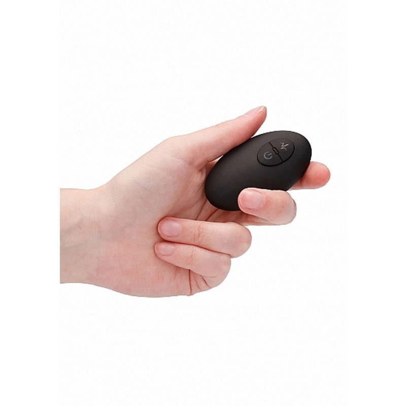 Remote Controlled E-Stim & Vibrating Prostate Massager - Black